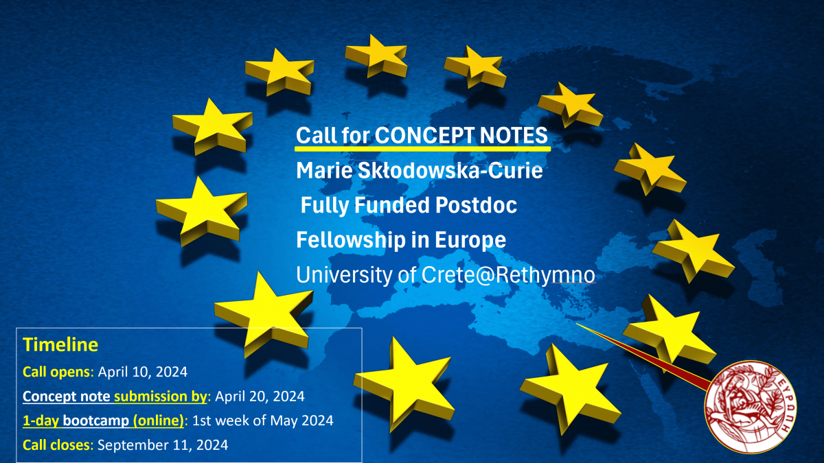 Marie Curie PostDocs Call for Concept notes & Bootcamp